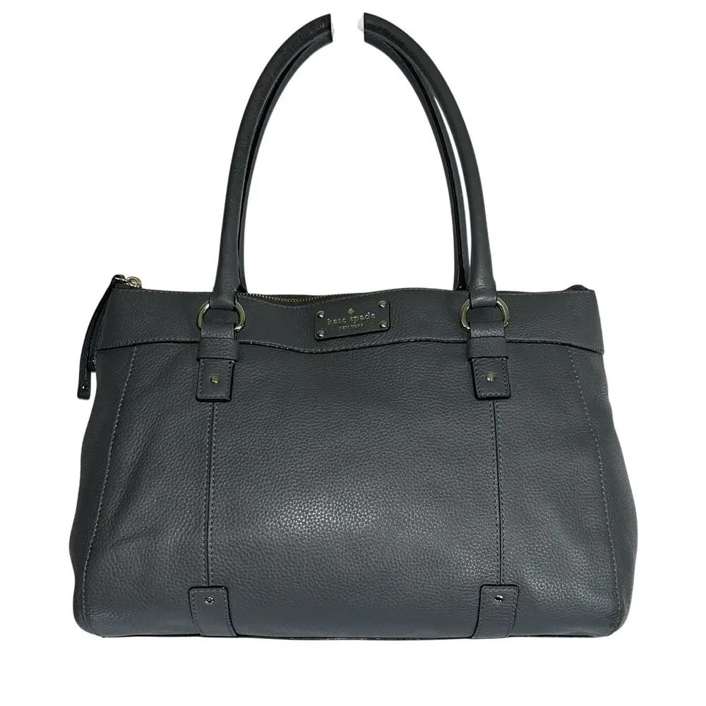 Kate Spade New York Berkshire Road Teegan Zip Gray Pebbled Leather 2016